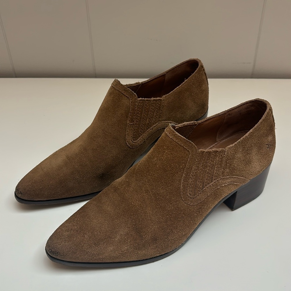 Frye Eleanor Suede Western Bootie